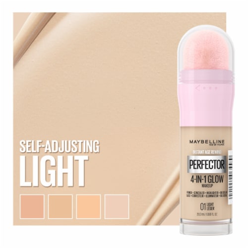 Maybelline Instant Age Rewind Instant Perfector 4-In-1 Glow Foundation 01 Light Perspective: right