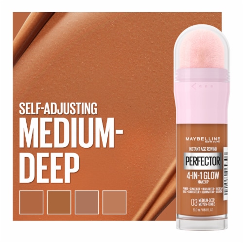 Maybelline Instant Age Rewind Instant Perfector 4-In-1 Glow Foundation 03 Medium/Deep Perspective: right