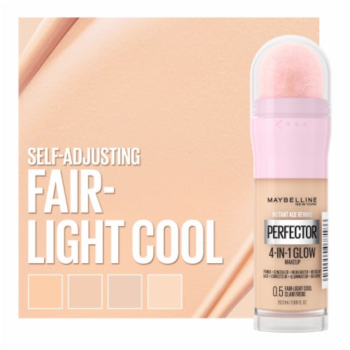 Maybelline Instant Age Rewind Instant Perfector 4-In-1 Glow Foundation 0.5 Fair/Light Cool Perspective: right