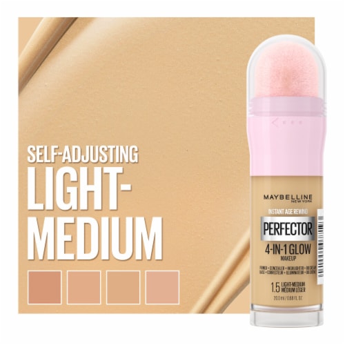 Maybelline Instant Age Rewind Instant Perfector 4-In-1 Glow Foundation 1.5 Light/Medium Perspective: right