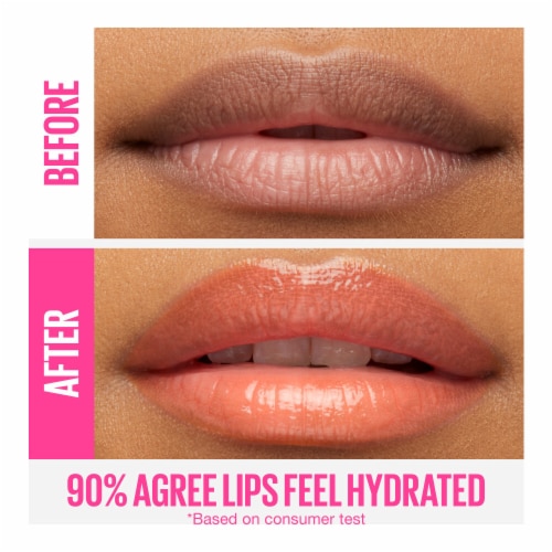 Maybelline Lifter Gloss with Hyaluronic Acid 22 Peach Ring Perspective: right