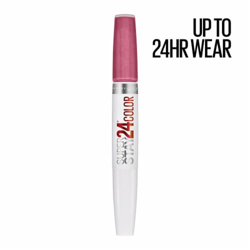 Maybelline New York Super Stay Very Cranberry 24 2-Step Liquid Lipstick Makeup Perspective: right