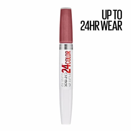 Maybelline New York Super Stay Forever Chestnut 24 2-Step Liquid Lipstick Makeup Perspective: right