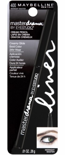 Maybelline 400 Midnight Master Drama Cream Pencil Eye Liner Perspective: right