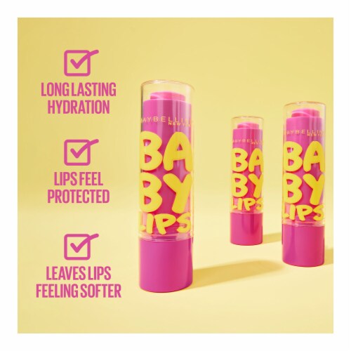 Maybelline Baby Lips Lip Balm Moisturizing 025 Pink Punch Perspective: right