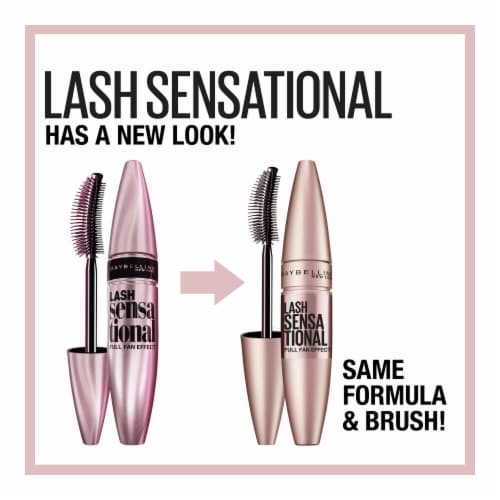 Maybelline New York Lash Sensational Blackest Black Washable Mascara Makeup Perspective: right