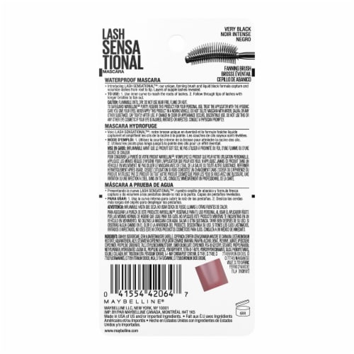 Maybelline Lash Sensational Mascara Waterproof 257 Very Black Perspective: right