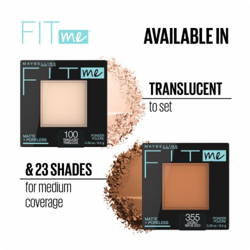 Maybelline New York Fit Me Natural Tan Matte + Poreless Pressed Face Powder Makeup Perspective: right