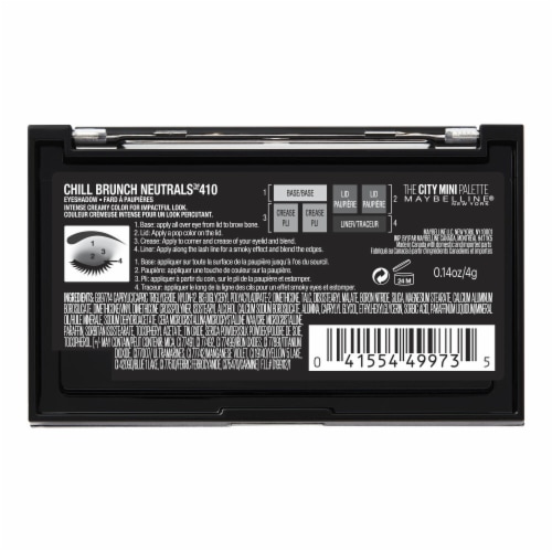 Maybelline® 410 Chill Brunch Neutrals™ The City Mini Eyeshadow Palette Perspective: right