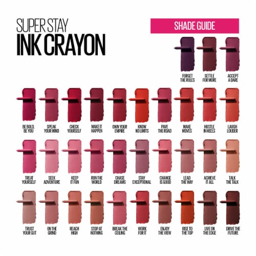 Maybelline New York Super Stay Stay Exceptional Ink Crayon Lipstick Matte Longwear Lipstick Makeup Perspective: right