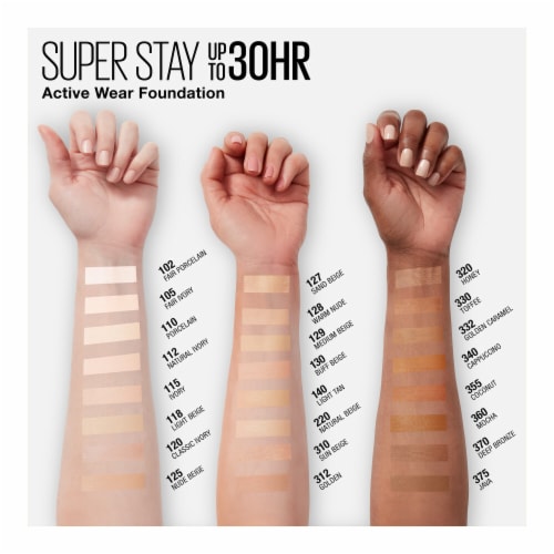 Maybelline Super Stay Liquid Foundation Longwear 375 Java Perspective: right