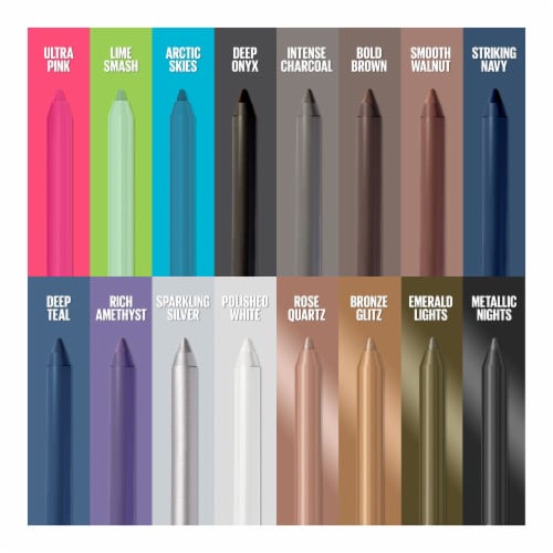 Maybelline Tattoo Studio Sharpenable Gel Eyeliner Pencil Waterproof Longwear 901 Intense Charcoal Perspective: right