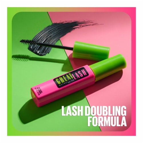 Maybelline New York Great Lash Very Black Curved Brush Washable Mascara Perspective: right