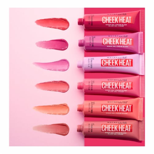 Maybelline New York Cheek Heat Fuchsia Spark Gel-Cream Blush Face Makeup Perspective: right