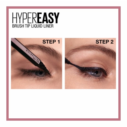 Maybelline New York Eyestudio Pitch Black Hyper Easy Liquid Eyeliner Eye Makeup Perspective: right