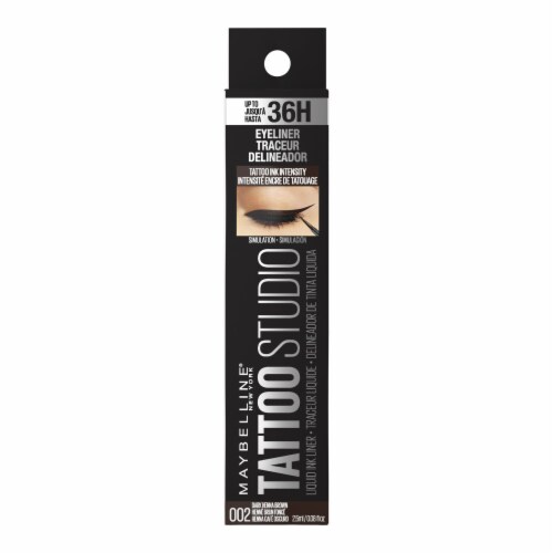 Maybelline Tattoo Studio Liquid Ink Eyeliner 002 Dark Henna Brown Perspective: right