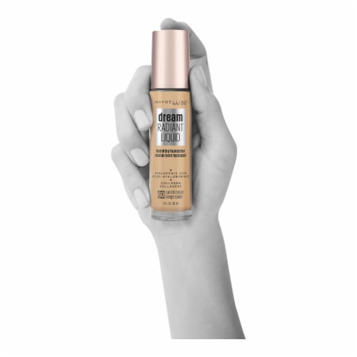 Maybelline Dream Radiant Liquid Foundation Medium Coverage Hydrating 60 Sandy Beige Perspective: right