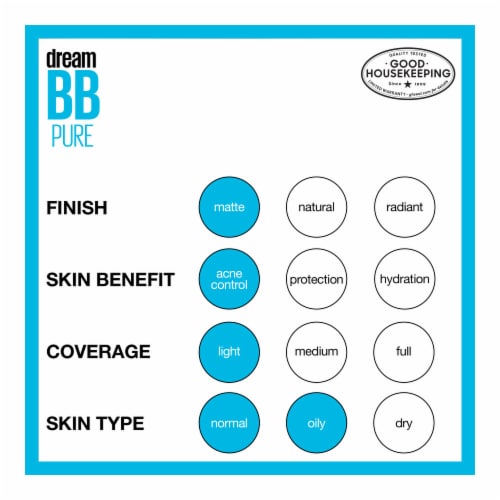 Maybelline Dream Pure BB Cream 8-in-1 Skin Perfector 100 Light Perspective: right