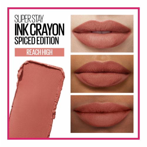 Maybelline Super Stay Ink Crayon Lipstick Matte Longwear 100 Reach High Perspective: right