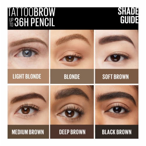 Maybelline Tattoo Studio Sharpenable Brow Pencil 255 Soft Brown Perspective: right