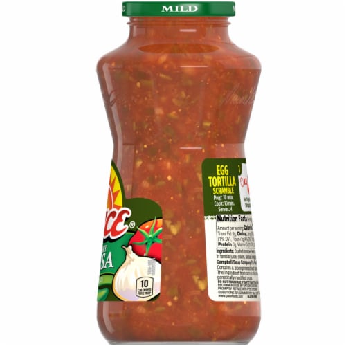 Pace® Chunky Mild Salsa Jar Perspective: right