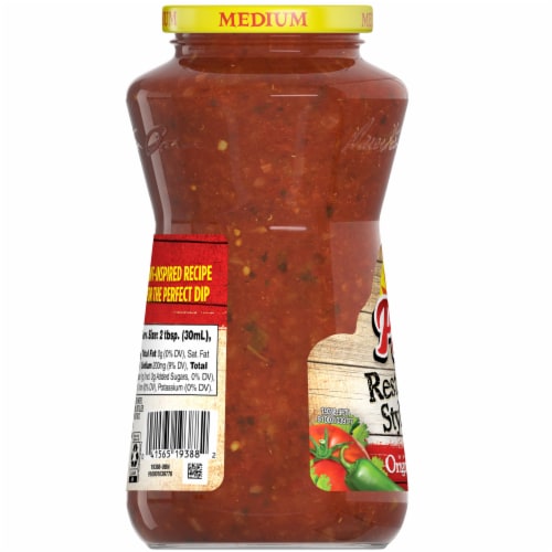 Pace® Restaurant Style Original Recipe Medium Salsa Jar Perspective: right