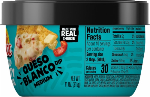 Pace® Queso Blanco Medium Dip Party Bowl Perspective: right