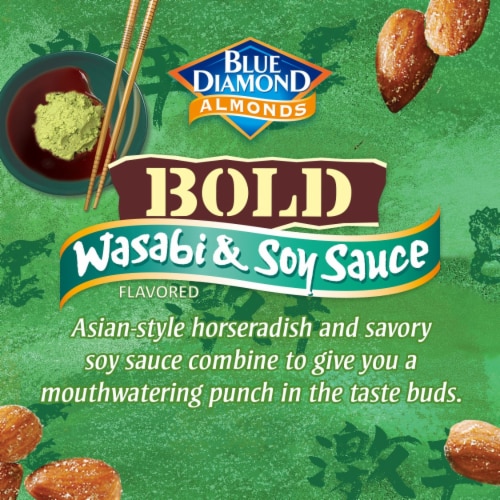 Blue Diamond Bold Wasabi & Soy Sauce Almonds Perspective: right