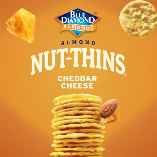 Blue Diamond® Nut-Thins® Cheddar Cheese Almond Crackers Perspective: right