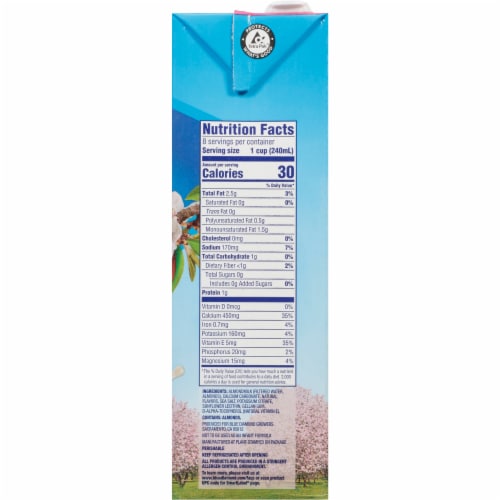 Almond Breeze® Vanilla Unsweetened Almond Milk Perspective: right