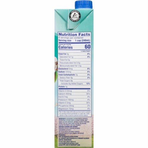 Almond Breeze® Almond Coconut Milk Blend Perspective: right