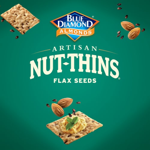 Blue Diamond® Nut-Thins® Artisan Flax Seeds Almond Rice Crackers Perspective: right