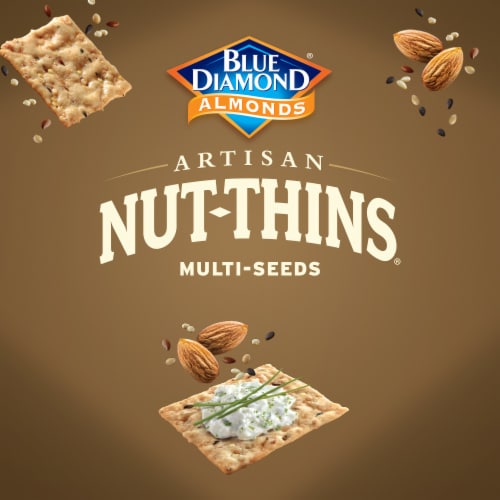 Blue Diamond® Nut-Thins® Artisan Multi-Seeds Almond Rice Crackers Perspective: right