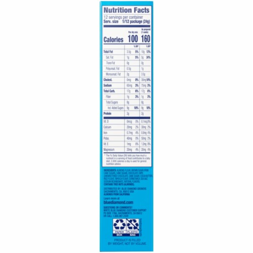 Blue Diamond® Almond Flour Chocolate Chip Cookie Mix Perspective: right