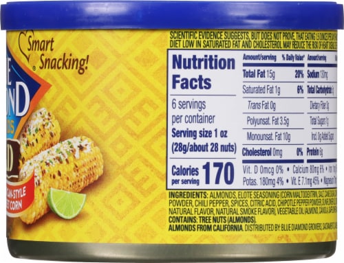 Blue Diamond Almonds BOLD Elote Mexican Street Corn Flavored Snack Nuts Perspective: right