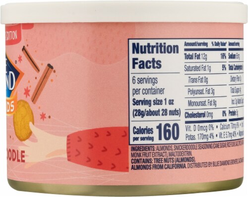 Blue Diamond® Snickerdoodle Flavored Almonds Perspective: right