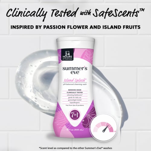 Summer's Eve Island Splash Daily Refreshing Wash 15 fl oz Perspective: right