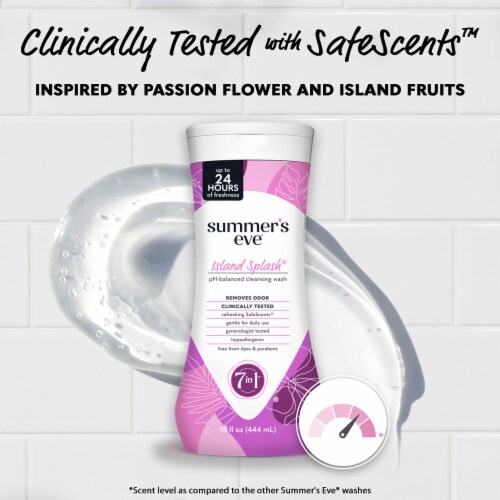 Summer's Eve Island Splash Daily Refreshing Wash 15 fl oz Perspective: right