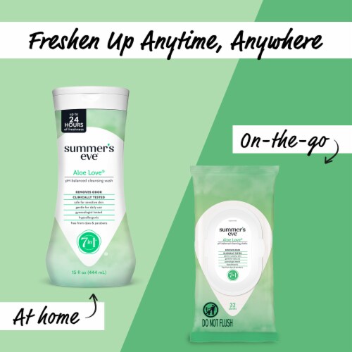 Summer's Eve Aloe Love Cleansing Wash Perspective: right