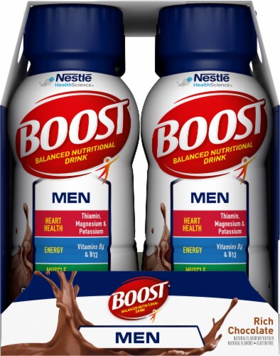 Boost Men Rich Chocolate Balanced Nutritional Drink 6 bottles 8 fl oz Mariano s