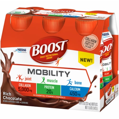 Boost Mobility Rich Chocolate Daily Nutritional Drink Perspective: right