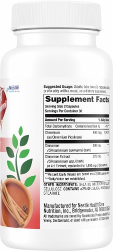 Boost® Glucose Control Daily Support Cinnamon & Chromium Capsules Perspective: right