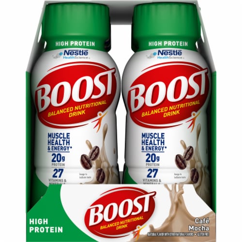 Boost High Protein Cafe Mocha Protein Drink Perspective: right