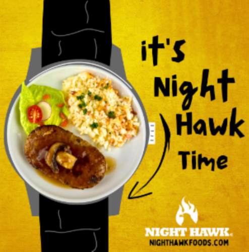 Night Hawk® Salisbury Steak 'N Mashed Potatoes Frozen Meal Perspective: right