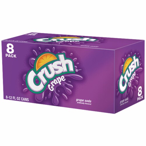 Crush Grape Soda 8 Cans 12 Fl Oz Metro Market