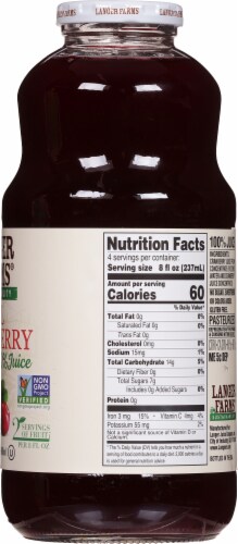 Langer Farms® All Cranberry Juice Perspective: right