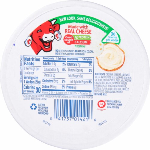 The Laughing Cow Creamy Garlic & Herb Cheese Spread Perspective: right