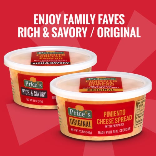 Price's Rich & Savory Pimiento Cheese Spread Perspective: right