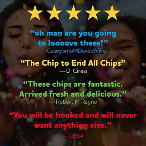 Zapp's New Orleans Kettle-Style Potato Chips Voodoo Heat Flavor (2 oz Bags, 25 Count) Crunchy Perspective: right