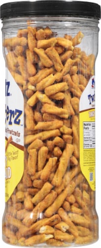 Utz Twisterz Tangy Mustard Seasoned Mini Pretzels Perspective: right